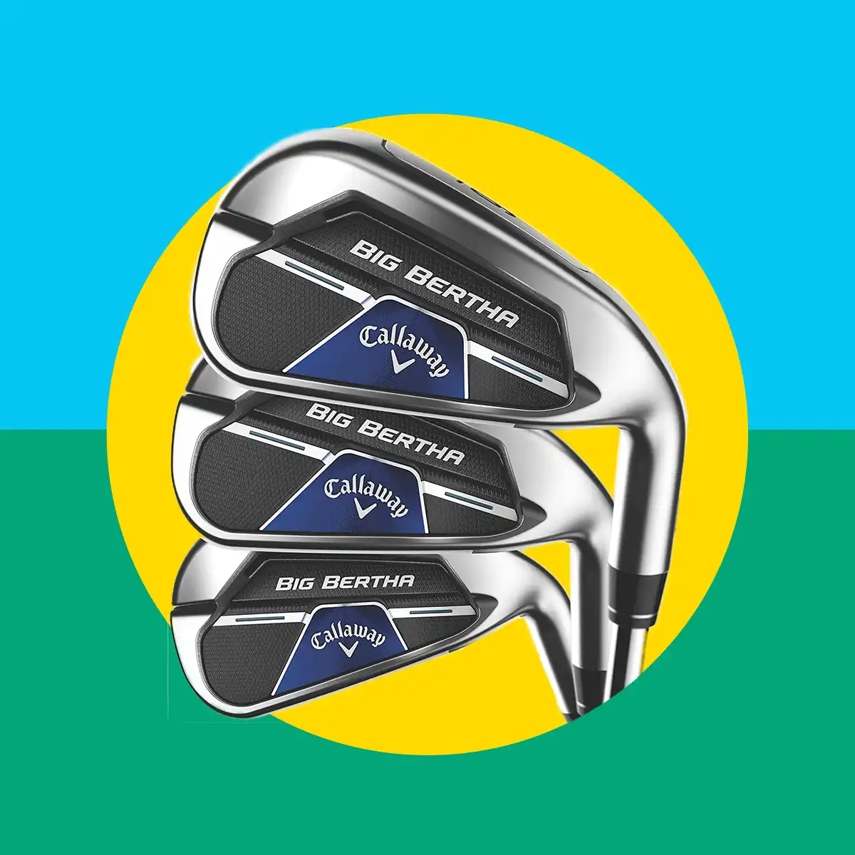 Diseño gráfico con imagen de unos palos de golf destacado