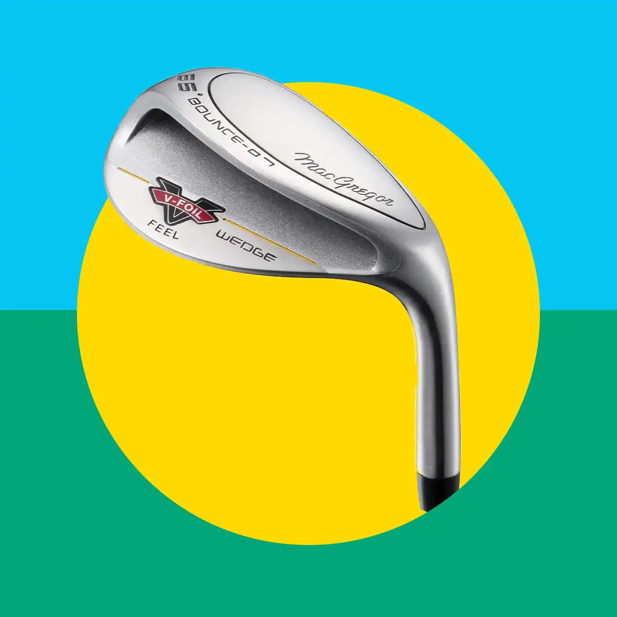 Diseño gráfico con imagen de un palo de golf sand destacado