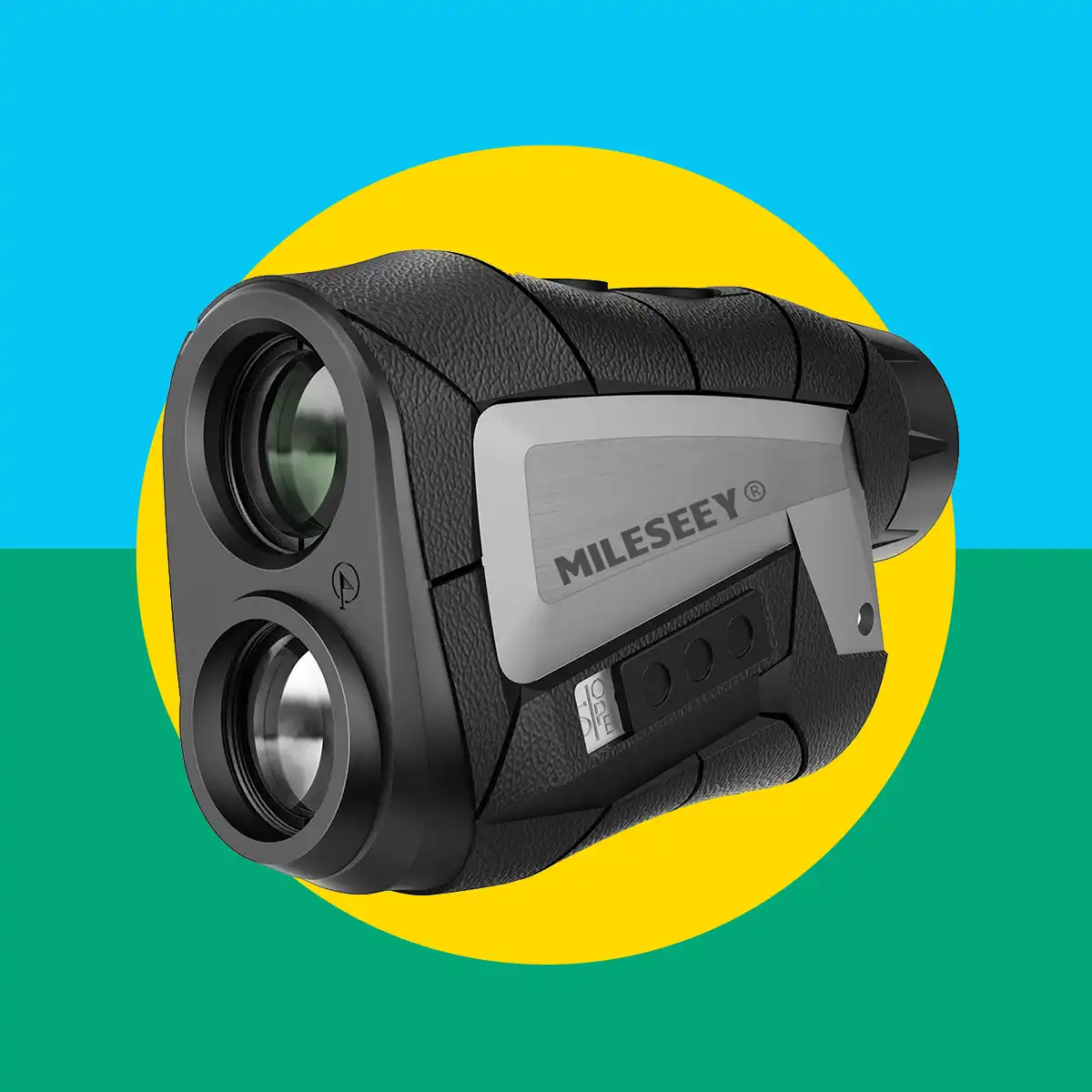 Diseño gráfico con imagen de un telemetro destacado