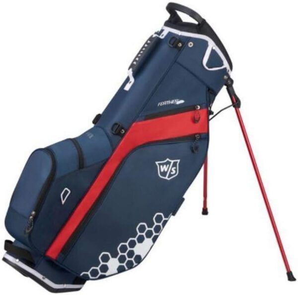 Bolsa de golf con tripode Wilson Staff Feather impermeable, para carro color Azul - Imagen 2