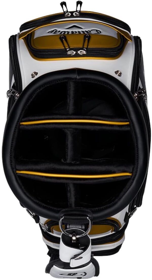 Bolsa de golf para carro Callaway Staff Bag Tour Rogue  color BLANCO/NEGRO/DORADO - Imagen 4