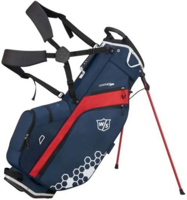 Bolsa de golf con tripode Wilson Staff Feather impermeable, para carro color Azul