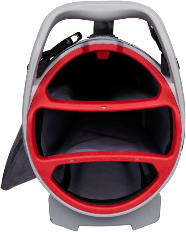 Bolsa de golf con tripode Callaway Par 3 HD impermeable, para carro, tipo lápiz color Cahrcoal Houndstooth/Red - Imagen 5