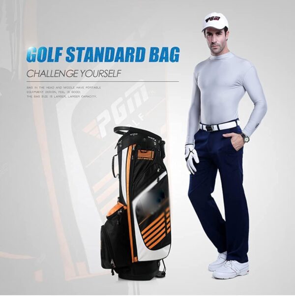 Bolsa de golf con tripode Prujoy  impermeable, para carro color Orange - Imagen 3