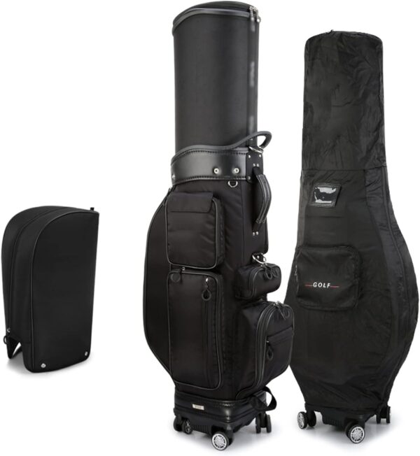 Bolsa de golf para carro Prujoy  impermeable color Negro