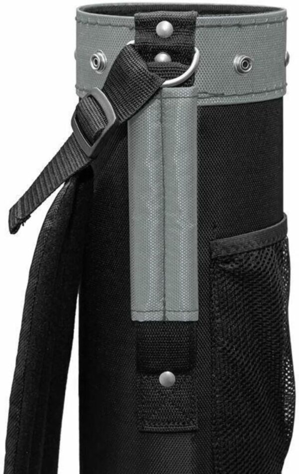 Bolsa de golf con tripode Longridge  impermeable, ligera, Pitch & Putt, tipo lápiz color Negro / Plateado (Black/Silver) - Imagen 4