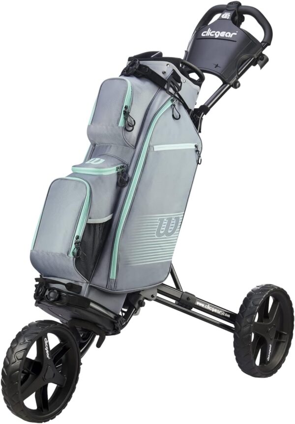 Bolsa de golf para carro Wilson Prostaff Cart  color Jade (Gris/Blanco) - Imagen 3