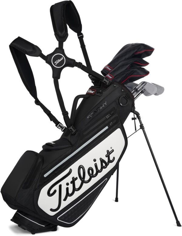Bolsa de golf con tripode Titleist Premium Stadry para carro color BLACK/WHITE