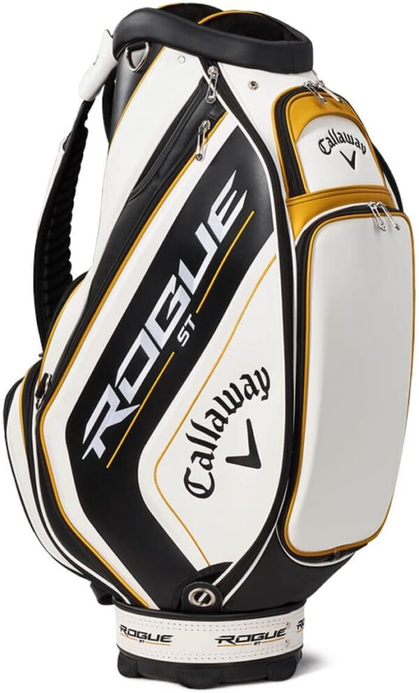Bolsa de golf para carro Callaway Staff Bag Tour Rogue  color BLANCO/NEGRO/DORADO - Imagen 2