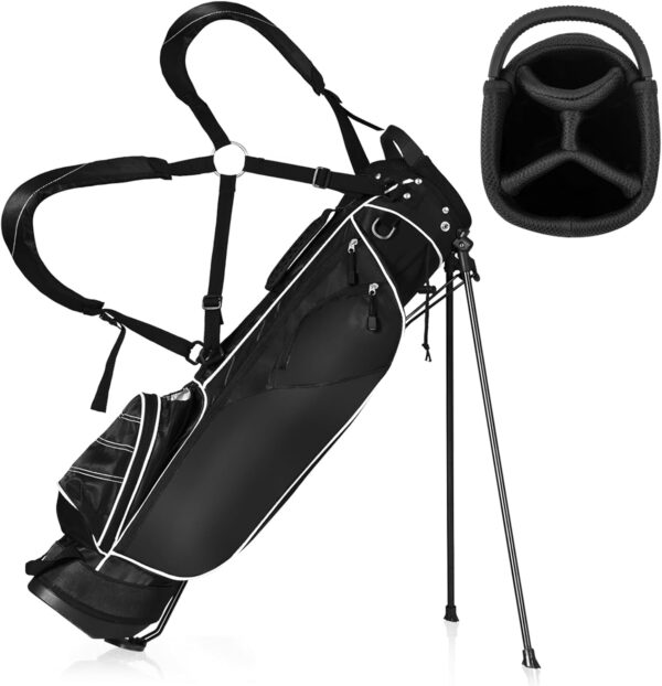 Bolsa de golf con tripode Goplus  tipo lápiz color Negro