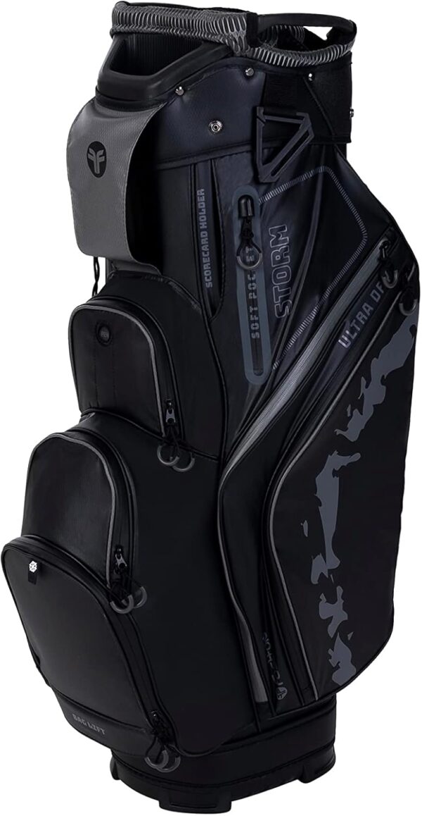 Bolsa de golf para carro Fast Fold Storm Cart  color negro y gris