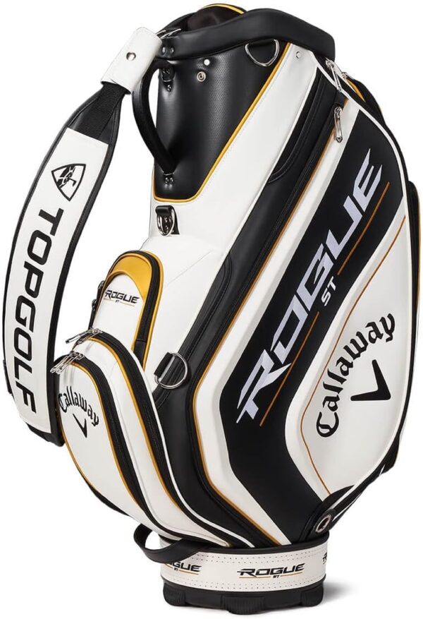 Bolsa de golf para carro Callaway Staff Bag Tour Rogue  color BLANCO/NEGRO/DORADO