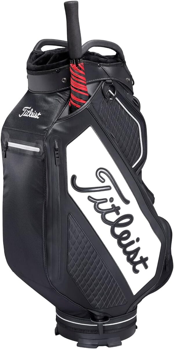 Bolsa de golf para carro Titleist Tour Series impermeable color BLACK/WHITE - Imagen 4