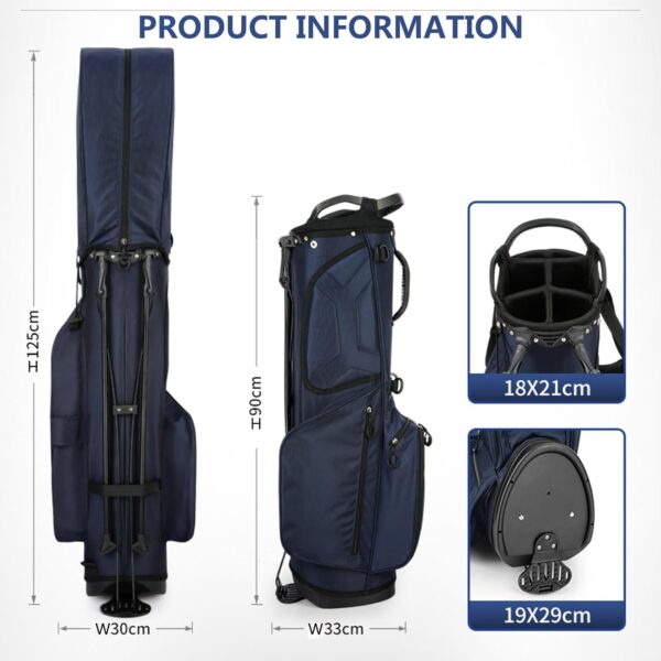 Bolsa de golf con tripode Itals  ligera color gray - Imagen 6