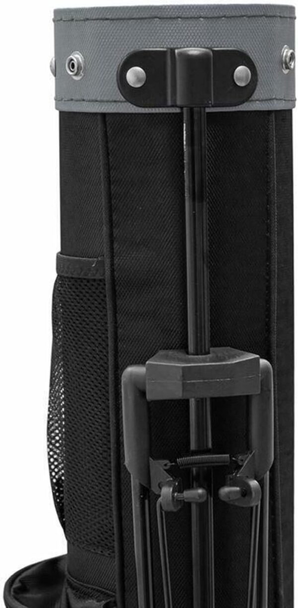 Bolsa de golf con tripode Longridge  impermeable, ligera, Pitch & Putt, tipo lápiz color Negro / Plateado (Black/Silver) - Imagen 2