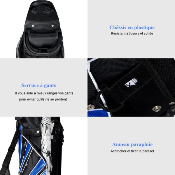 Bolsa de golf para carro Goplus   color Azul - Imagen 4