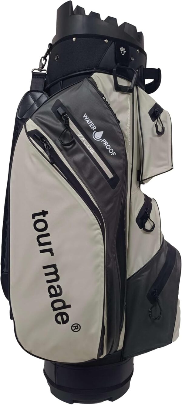 Bolsa de golf para carro Tour-Made  impermeable color Grey-Beige - Imagen 4