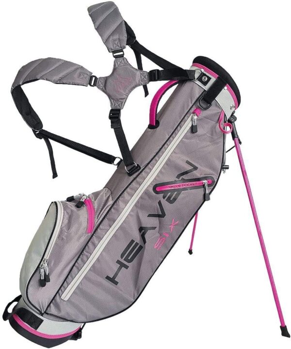 Bolsa de golf con tripode Big Max Heaven SIX para carro, mujer color Charcoal-Black-Lime