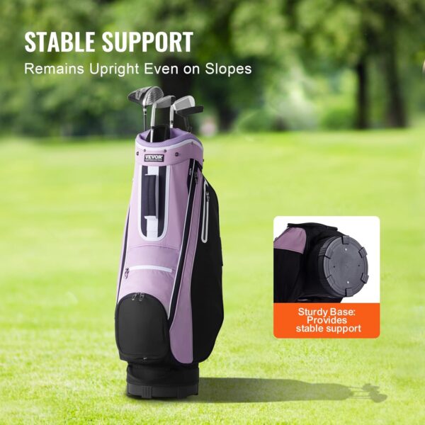 Bolsa de golf para carro Vevor  impermeable, mujer color Negro Y Morado - Imagen 6