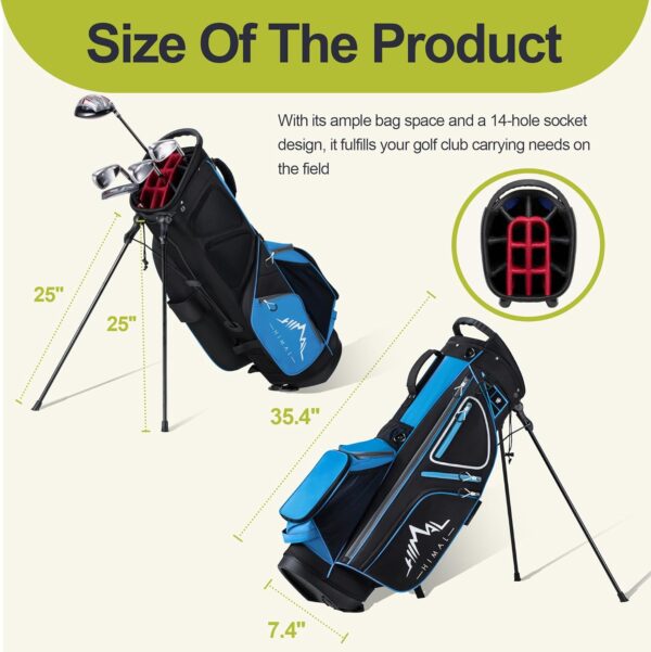 Bolsa de golf con tripode Gohimal  impermeable, para carro color Azul - Imagen 2