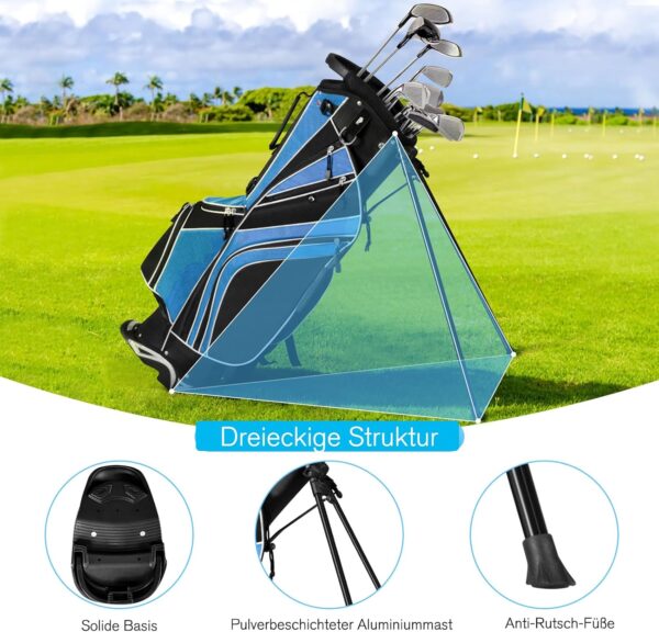 Bolsa de golf con tripode Gymax  impermeable color Azul - Imagen 3