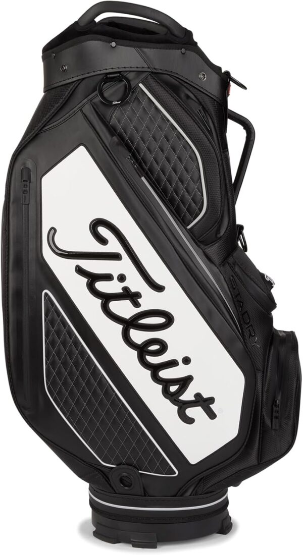 Bolsa de golf para carro Titleist Tour Series impermeable color BLACK/WHITE - Imagen 5