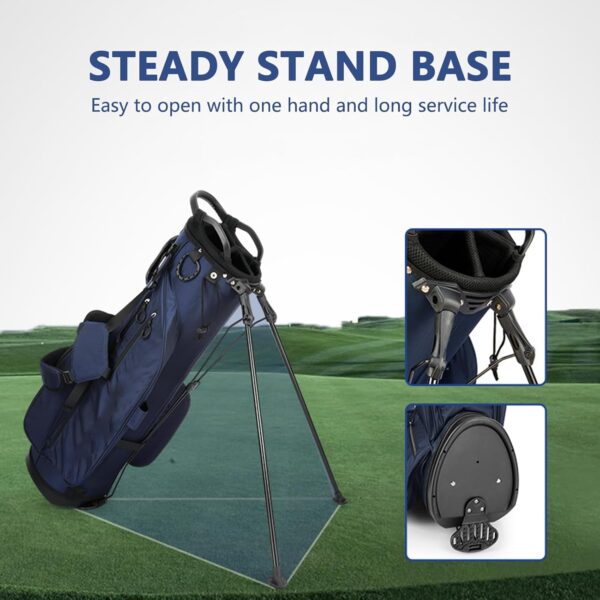 Bolsa de golf con tripode Itals  ligera color gray - Imagen 2