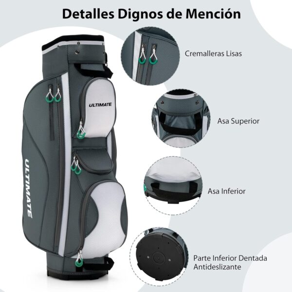 Bolsa de golf para carro Costway   color Gris - Imagen 2