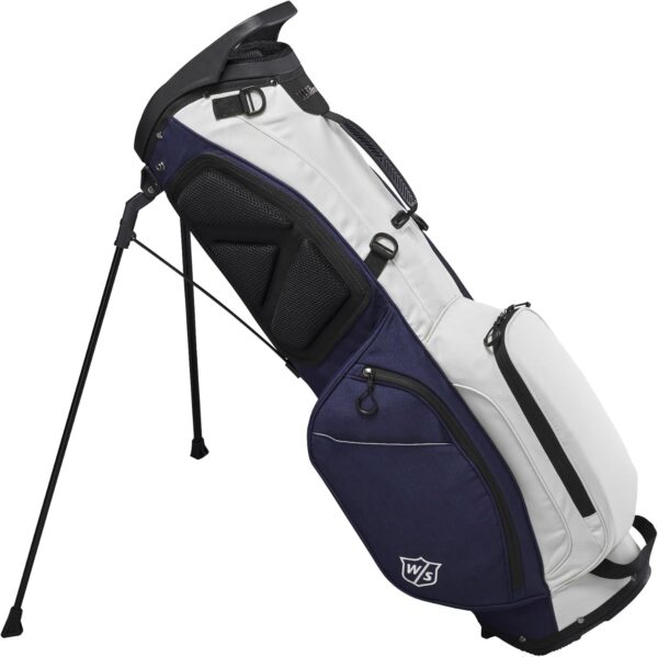 Bolsa de golf con tripode Wilson Exo Lite impermeable, para carro color Azul marino/ Crema - Imagen 2