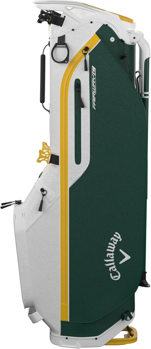 Bolsa de golf para carro Callaway Fairway C Double  color Blanco/Verde Atlético/Dorado - Imagen 5