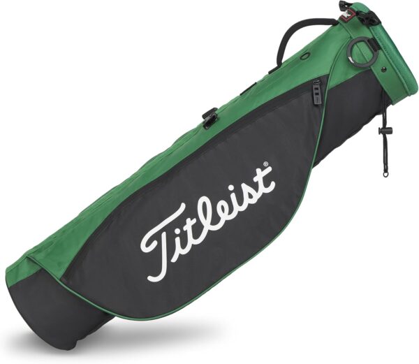 Bolsa de golf ligera Titleist Carry bag Pitch & Putt, tipo lápiz color verde y negro