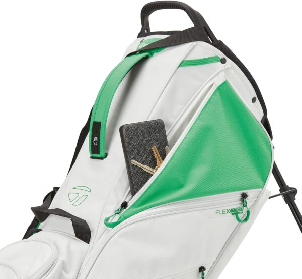 Bolsa de golf con tripode Taylormade FlexTech Lite para carro color blanco, verde - Imagen 6