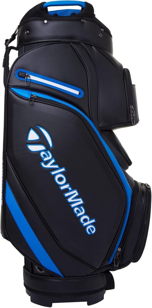 Bolsa de golf para carro Taylormade 2023 Deluxe  color negro y azul - Imagen 4