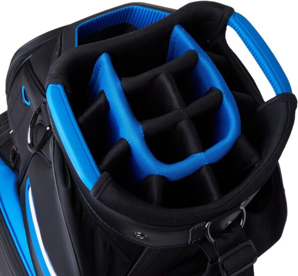 Bolsa de golf para carro Taylormade 2023 Deluxe  color negro y azul - Imagen 6