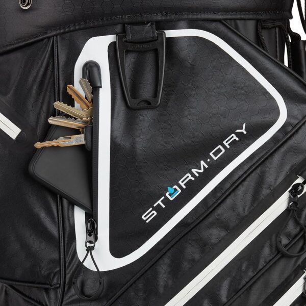 Bolsa de golf para carro Taylormade StormDry 2023  color negro/blanco/rojo - Imagen 5