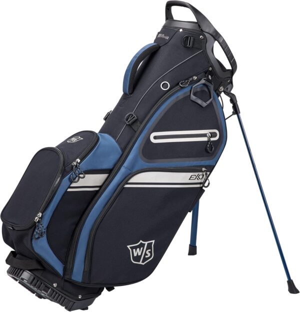 Bolsa de golf con tripode Wilson Exo II para carro color Negro/Plateado - Imagen 2