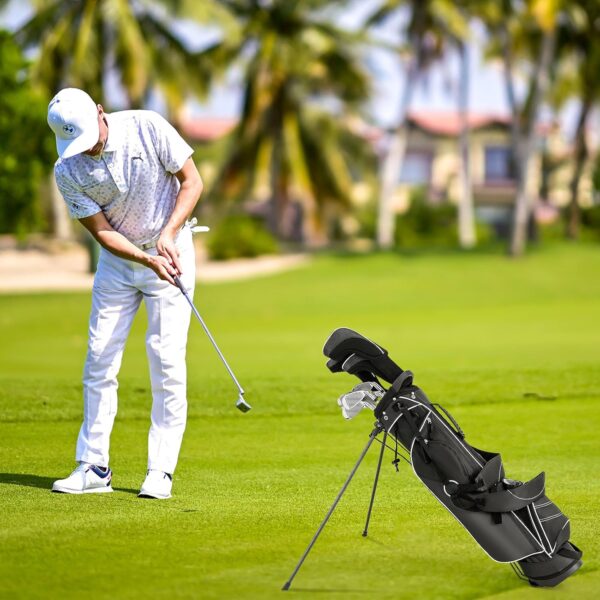 Bolsa de golf con tripode Lifezeal  ligera, Pitch & Putt, tipo lápiz color Negro - Imagen 2