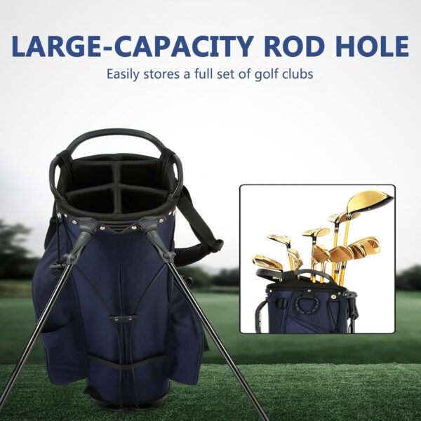 Bolsa de golf con tripode Itals  ligera color gray - Imagen 3