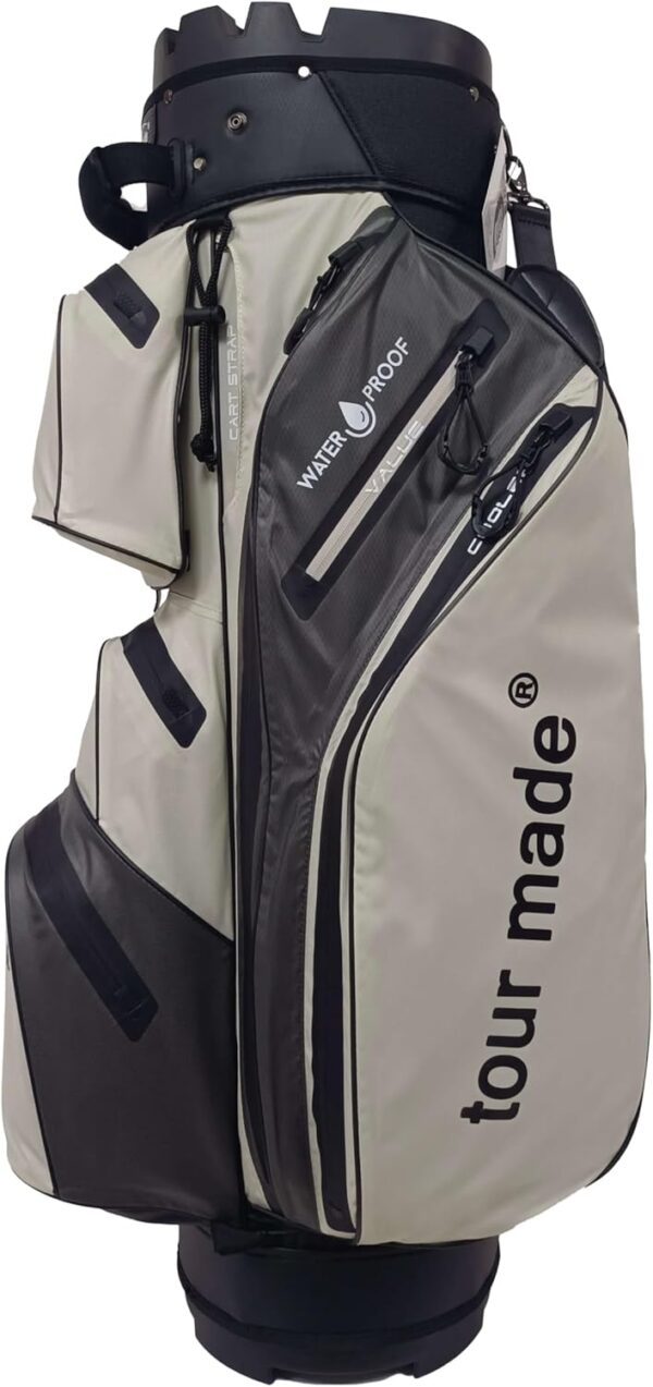 Bolsa de golf para carro Tour-Made  impermeable color Grey-Beige - Imagen 3