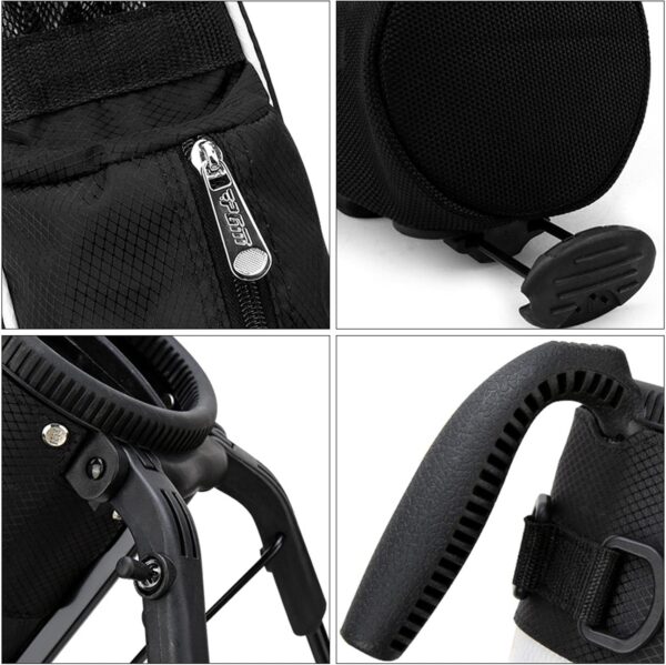 Bolsa de golf con tripode Courtieyeardceastea  impermeable, ligera, Pitch & Putt, tipo lápiz color Negro - Imagen 3