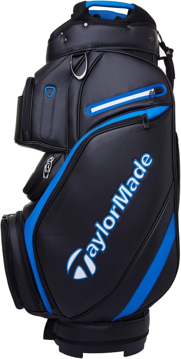 Bolsa de golf para carro Taylormade 2023 Deluxe  color negro y azul - Imagen 5