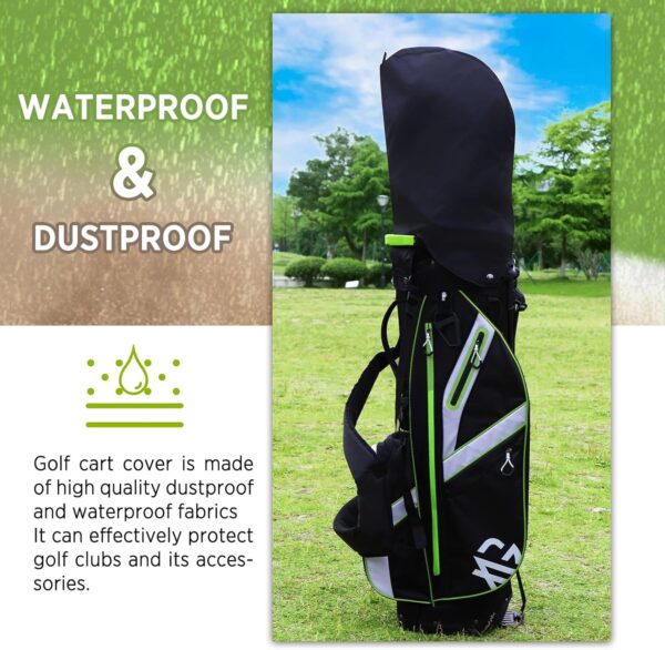 Bolsa de golf con tripode Xdrivemax  para carro color Verde/Negro - Imagen 5