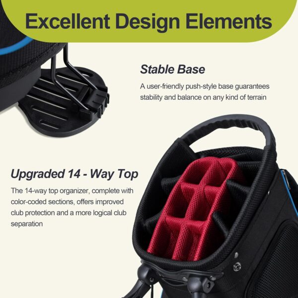 Bolsa de golf con tripode Gohimal  impermeable, para carro color Azul - Imagen 3