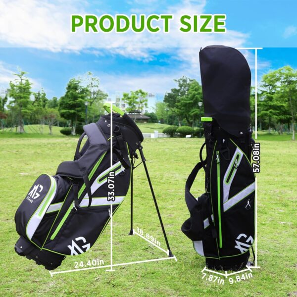 Bolsa de golf con tripode Xdrivemax  para carro color Verde/Negro - Imagen 6