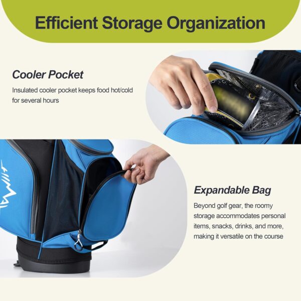 Bolsa de golf con tripode Gohimal  impermeable, para carro color Azul - Imagen 5