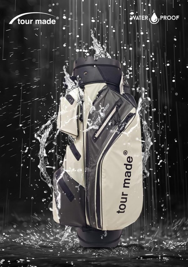 Bolsa de golf para carro Tour-Made  impermeable color Grey-Beige - Imagen 2