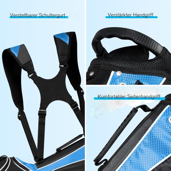 Bolsa de golf con tripode Gymax  impermeable color Azul - Imagen 6
