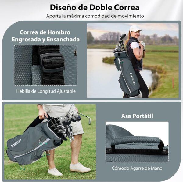 Bolsa de golf para carro Costway   color Gris - Imagen 7