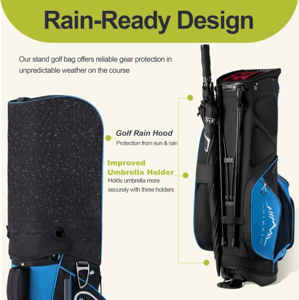 Bolsa de golf con tripode Gohimal  impermeable, para carro color Azul - Imagen 6