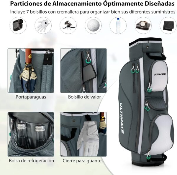 Bolsa de golf para carro Costway   color Gris - Imagen 5